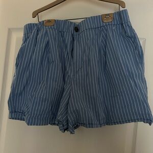 TARGET: Blue, striped shorts